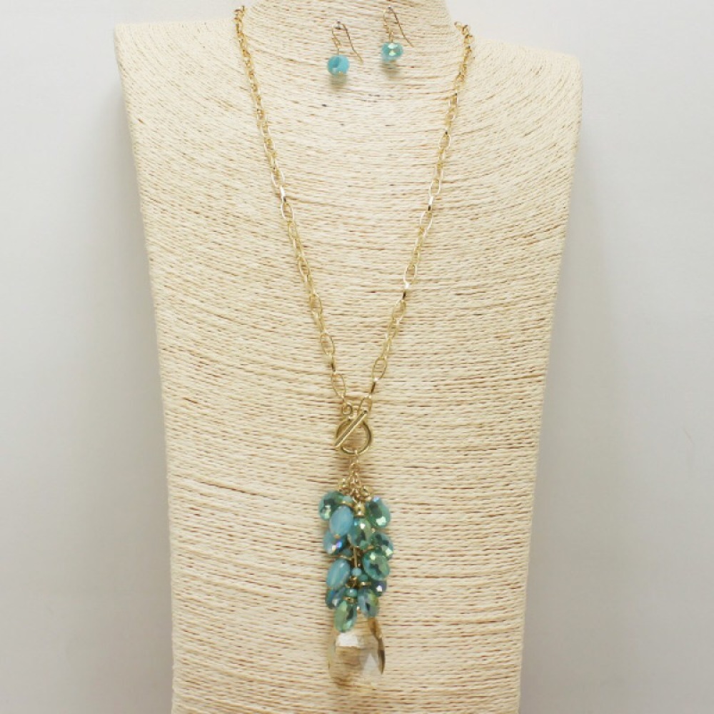 Grapevine Necklace Set - Ocean Blue